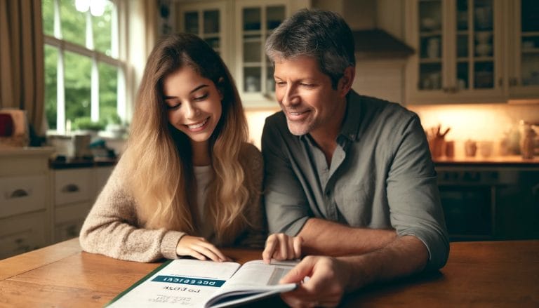 Dad and his daughter deciding her future career options